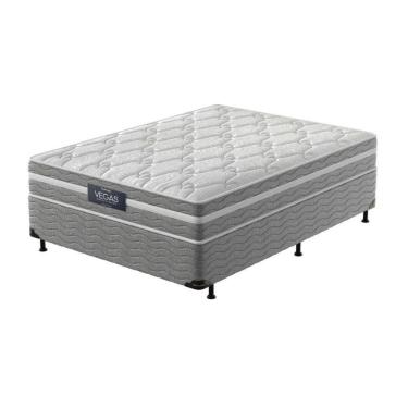 Imagem de Conjunto Box Casal Mola Ensacada Prodormir Vegas Comfort (138x188x46cm)
