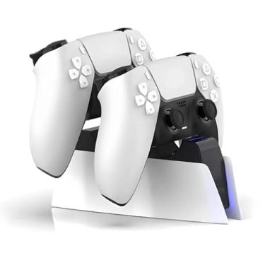 Imagem de Base de Carregamento para 2 Controles de Game PS5