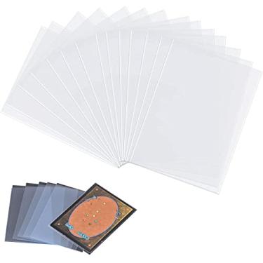 Imagem de Capas para cartões, capas transparentes para cartões colecionadores, 6,3 cm x 9 cm, protetor de cartão compatível com MTG, Yugioh, Stardard, cartões de futebol, cartões esportivos (400)