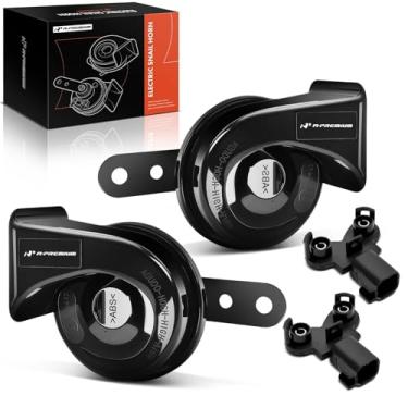 Imagem de A-Premium Chifre de caracol compatível com Chevrolet Malibu, Cruze, Camaro, Captiva, Aveo e Ford Focus, Edge, Mustang, Fiesta, Mondeo, Kuga e Volvo XC60, XC90, S60L, S80L, C70, V60, C30, S40 e Buick