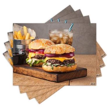 Imagem de Jogo Americano com 4 peças - Hambúrguer - Hamburgueria - 1296Jo - Allo