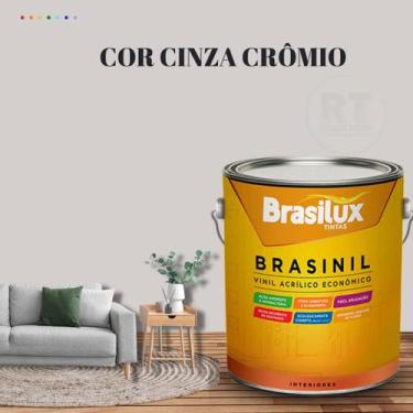 Imagem de Tinta Parede Cinza Véu Acrílica Brasinil Anti Mofo 3,2l - BRASILUX, CI