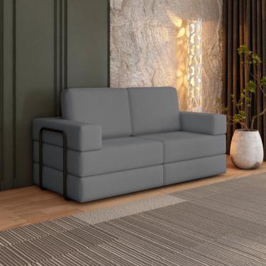 Imagem de Sofá Cama à Vácuo 2 Lugares Linha Modular Flip Magic - Arte Cúbica Est