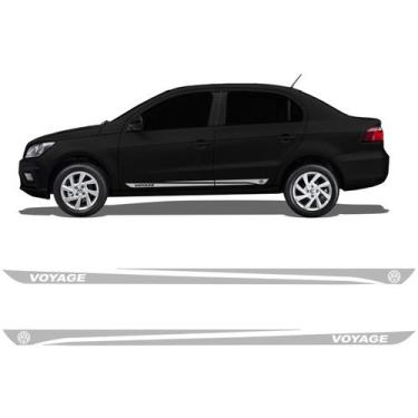 Imagem de Faixas Laterais Voyage 2010/2022 Adesivo Decorativo Prata - SPORTINOX,