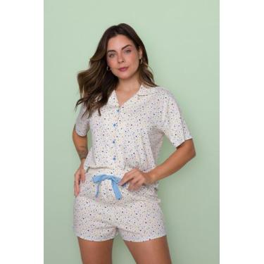 Imagem de Pijama Americano Curto Algodão Corações - Pink Dream, P