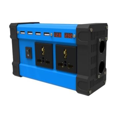 Imagem de 12V TO 110V,Inversor portátil de onda senoidal pura 300W DC 12V para AC 220V 50Hz /110V 60Hz Car Power Inverter para carro Home Laptop Truck com número de exibição -12V a 220V