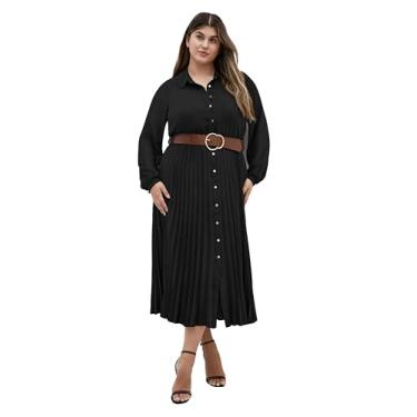 Imagem de City Chic Vestido feminino plus size - Honey Lane, Preto, 54