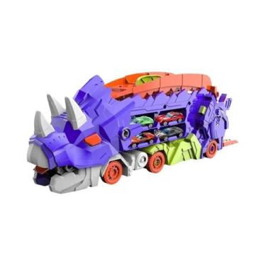 Imagem de Modelo De Carro De Liga Leve De Dinossauro Tricerátops Educacional Par