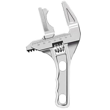 Imagem de Rrlihjgu Chave Ajustável Grande - Chave Inglesa Ajustável Robustecida 0.5-6.8 Cm - Ferramenta para Lixo Elétrico Tubo Automático Hidrante Ralo Chuveiro Torneira Encanamento Bicicleta