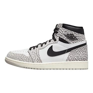 Imagem de Nike Tênis masculino Air Jordan 1 Retro High OG, Cinza técnico/musselina/preto/branco, 40