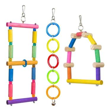 Imagem de 2X Kit De Brinquedos Para Calopsita E Outras Aves