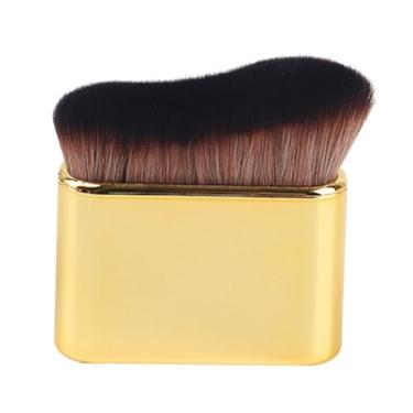 Imagem de harayaa Pincel de maquiagem para base, cobertura total, autobronzeador, ferramenta de maquiagem para bronzeamento líquido de pernas, pescoço, rosto, Ouro