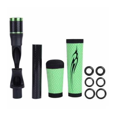 Imagem de Joyzan Cabo de vara de pesca, alças giratórias para vara de peixe, peças de reposição de aderência dividida com assento de molinete traseiro macio ACS PU extensão giratória suporte suporte giratório