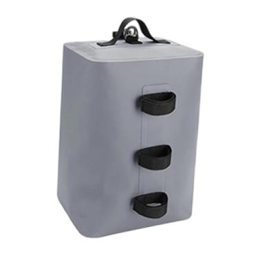 Imagem de UGPLM Saco de areia com pesos para pernas, dobrável, prático, à prova d'água, 25L, bolsa de areia com cobertura, para jardim, mochila, Cinza