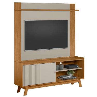 Imagem de Rack Para Sala Com Painel Para TV 65 Pol Suna L05 Nature Off White - Lyam Decor