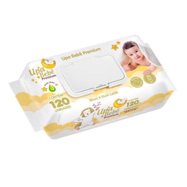 Imagem de Toalha Umedecida Upa Bebe Premium Aloe Vera 120 Unidades
