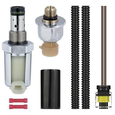 Imagem de Válvula IPR 6.0 Power Stroke Injector regulador de pressão e sensor de controle ICP compatível com 2003-2010 Ford Super Duty F250 F350 F450 F550 E350 E450 Excursion 6.0L Diesel Turbocharged