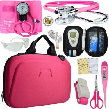Imagem de Kit Enfermagem Maleta Completo Super Luxo + Monitor Glicose - Love Sau