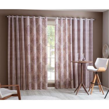 Imagem de Cortina Combinada Niamei 32 Ilhoses 400x250cm Casa D'oro