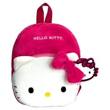 Imagem de Mochila Infantil de Pelúcia Hello Kitty