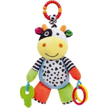 Imagem de Pelúcia vaquinha atividades tremetreme colorida - buba 09805