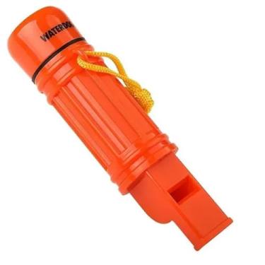 Imagem de Apito de Emergência com Bússola, Pederneira, Apitoe Espelho Sinalizador – Sobrevivência, Camping, Trilhas, Caminhadas e Aventuras ao Ar Livre