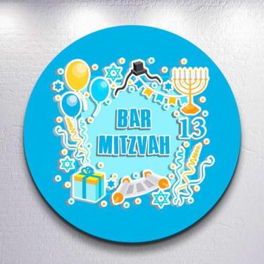 Imagem de Capas Decoração Luzes Hanukkah Cultura Festa Menorá Sublimadas Painel 