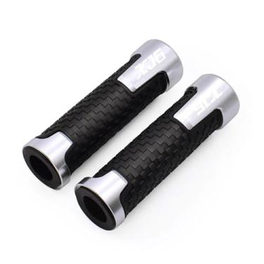 Imagem de GRJQRKHZ Punhos de guidão de motocicleta para Y&amaha XJ6 2012-2015 extremidades do punho do guidão da motocicleta plugues de extremidade acessórios de liga de alumínio, prata