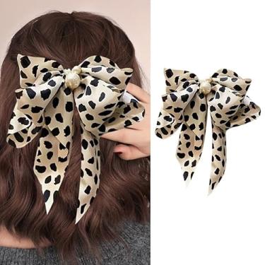 Imagem de 1 grampo de cabelo vintage com detalhes de pérola sintética - Acessório de cabelo antiderrapante forte para mulheres - Bege