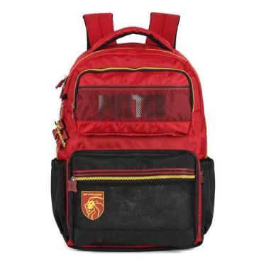 Imagem de Mochila De Costas Náilon Juvenil Original Harry Potter - Luxcel, Vinho
