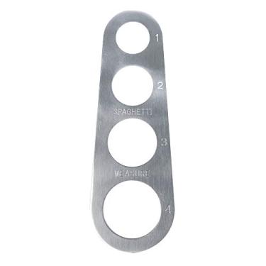 Imagem de 1 ferramenta de medição de espaguete de aço inoxidável, 4 porções, régua de macarrão para cozinhar