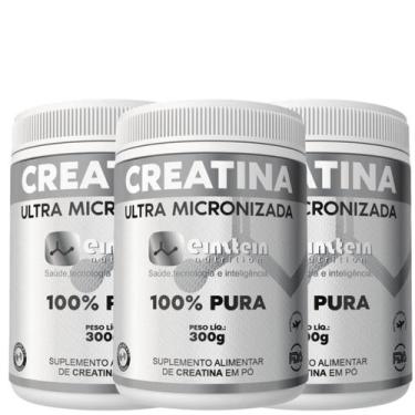 Imagem de Creatina Ultra Micronizada Pura 300g Einstein Nutrition c/3