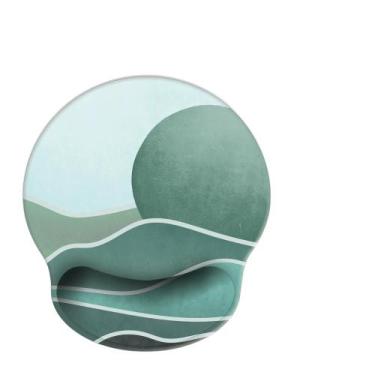 Imagem de Mouse pad ergonômico antiderrapante de silicone 250x220x23mm verde - y