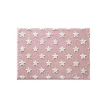 Imagem de Tapete Quarto de Bebê Infantil Mimo Estrelas 70x100cm - Jolitex