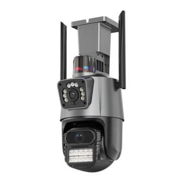 Imagem de Câmera Segurança Residencial Externa Lente Dupla Wifi Alarme Inteligen