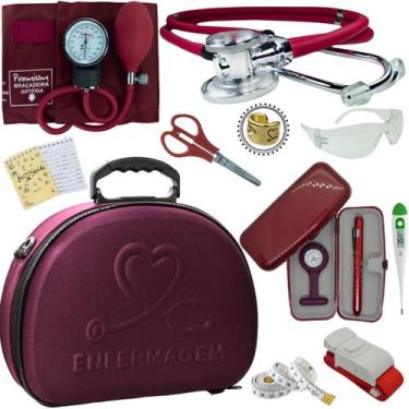 Imagem de Kit Fisioterapia Maleta Goniometro Martelo Buck Completo - Love Saude,