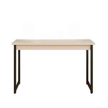 Imagem de Aparador Industrial Mesa Buffet Balcão Multiuso Decorativo para Sala Escritório Hall MDF e Aço(Preto/Branco)