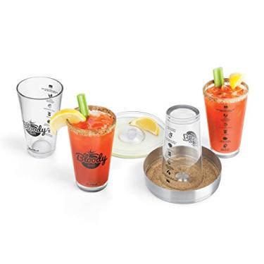 Imagem de Conjunto de barra Bloody Mary Final Touch, crystal clear glass & stainless steel, 6 Piece Bar Set, 1