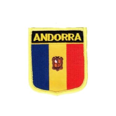 Imagem de Ruoming 1 PÇ Patch de bandeira multinacional bordado a ferro ou costurado em bordado tático militar nacional multinacional (Andorra)