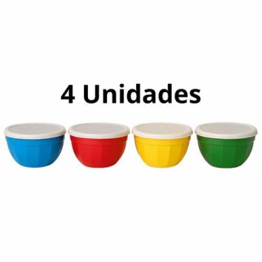 Imagem de Pote Redondo 700 ml com Tampa Plástico Resistente, Vedação Forte e Cor