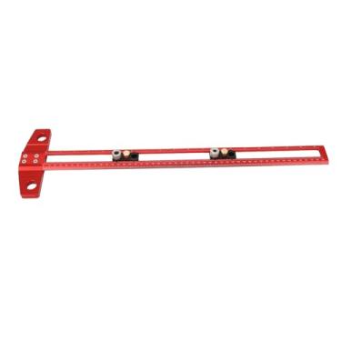 Imagem de Acouto Régua T para Carpintaria de 50 Cm Com Escala de Duas Polegadas e Mangas Broca Intercambiáveis ​​para Marcação Precisa e