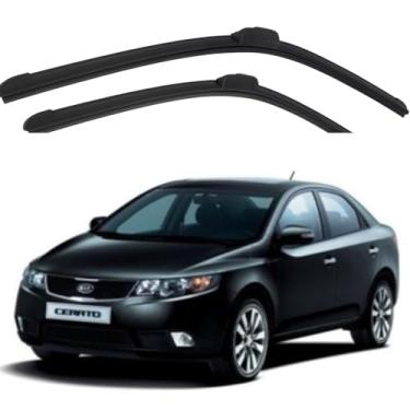 Imagem de TIGER AUTO - PAR DE PALHETAS PARA PARABRISA DIANTEIRO EM SILICONE COMPATIVEL CERATO II 2009>2012