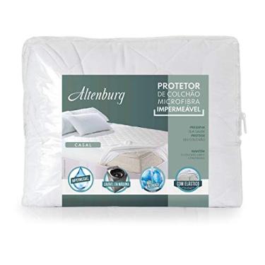 Imagem de Protetor de Colchão com Elástico Impermeável Altenburg Microfibra Branco Casal Tecido Microfibra 100% Poliéster