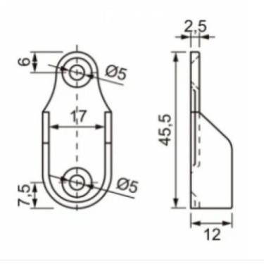 Imagem de Suporte Barra Oblonga Para Provador - Dicarlo