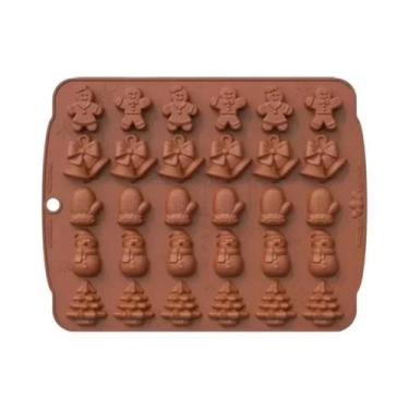 Imagem de Molde De Silicone Para Chocolate Em Forma De Homem De Gengibre, Boneco