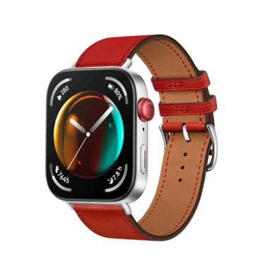 Imagem de TPUOTI Pulseira de couro bovino italiano para Huawei Watch Fit 3, pulseira de reposição Correa, Fit 3, Ágata