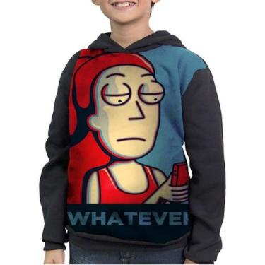 Imagem de Moletom Infantil Summer Smith Rick And Morty Whatever, Preto, 4