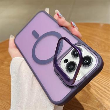 Imagem de Suporte de lente fosco rígido PC magnético para iPhone 17 Air 16 16E 15 14 Plus 13 12 Mini 11 Pro Max para Shockpr