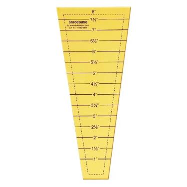 Imagem de Traceease Trace Simple Trace Stable, modelo de régua de acolchoado fácil Dresden, régua de costura para desenho e medidas impressas feitas à mão, estêncil de plástico, 8,8 cm x 20,3 cm