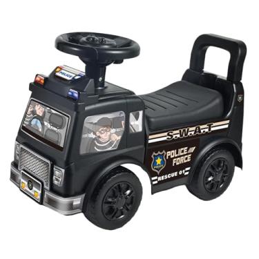 Imagem de KiBcsLic Carrinho de bebê com baixo ruído para desenvolvimento de habilidades motoras, playgrounds, brincadeiras ativas em parques com música para crianças de, Preto